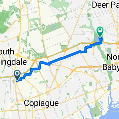 Greybarn Ln, Amityville to 1 Park Ave E, North Babylon