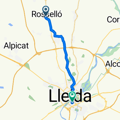 De Carrer Major 48, Rosselló a Carrer del Riu Ebre 25, Lleida