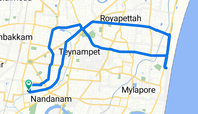 CIT Nagar, Chennai to 14/36, Chennai