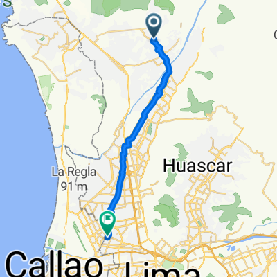 De Carabayllo a Jiron Elvira Garcia y Garcia 3895, San Martín de Porres