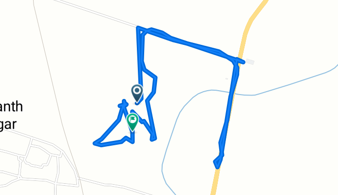 Basanth Nagar to Unnamed Road, Basanth Nagar