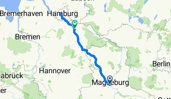 Dodendorfer Straße 104, Magdeburg nach Bahnhofstraße 10, Lüneburg