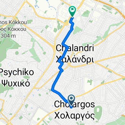 Aspasias 87, Cholargos to Astronafton 21–25, Marousi