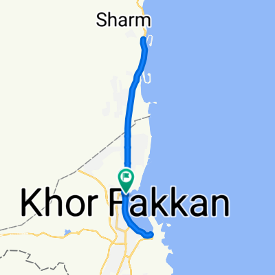 Corniche Street, Khor Fakkan to Corniche Street, Khor Fakkan
