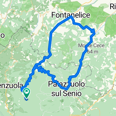 Giro Zona Firenzuola-Fontanelice-Casola-Palazzuolo-Firenzuola