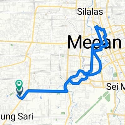 Jalan Cactus Raya 1, Kecamatan Medan Sunggal to 1A 1A, Kecamatan Medan Sunggal