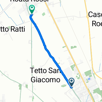 Da Via Ercole Negri di Sanfront 13, Cuneo a Via Antica di Busca 122a, Roata Rossi