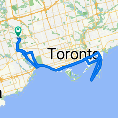 mid-Humber Trail, Toronto to 345 Scarlett Rd, Toronto