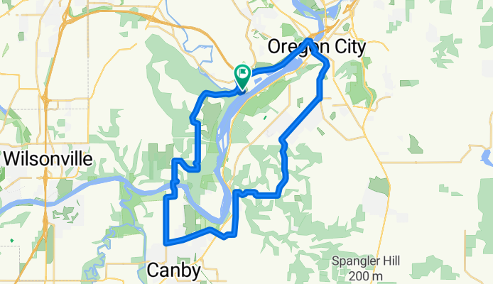 Route from Volpp Street 1905, West Linn