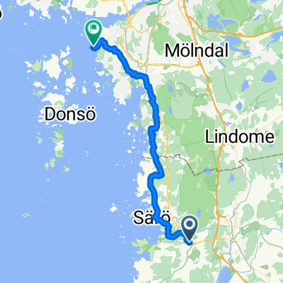 Sandövägen 20 to Lasse Dahlquists Plats 3