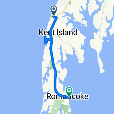 110 Marine Academy Dr, Stevensville to 9700 Romancoke Rd, Stevensville