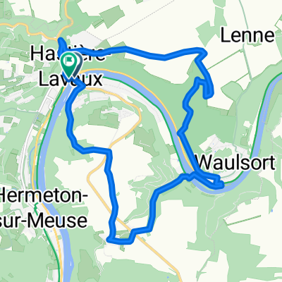 Rue Fernand Champt, Hastière naar Place Emile Binet 3, Hastière-Lavaux
