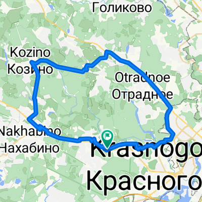Маршрут в бульвар Космонавтов, 1, Красногорск