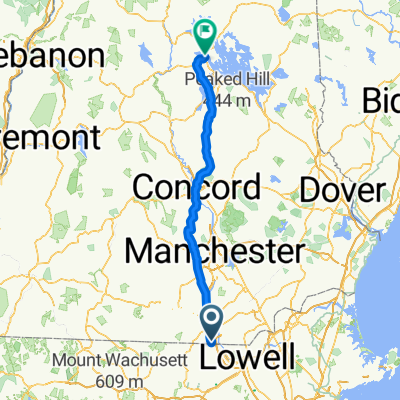 2 Sky Meadow Dr, Nashua to 8 Mill St, Meredith