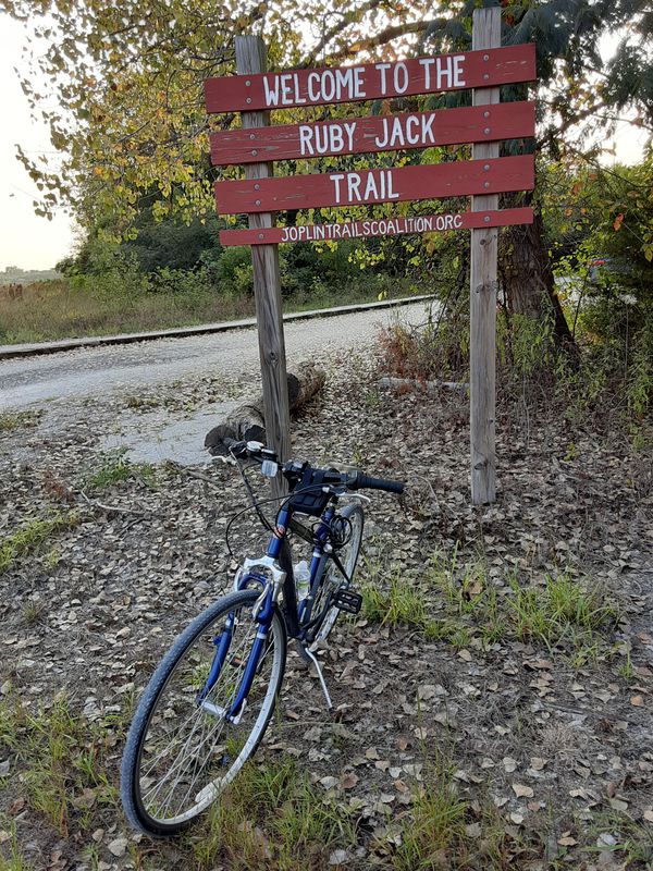 Rode 10 Miles on the Ruby Jack Trail.