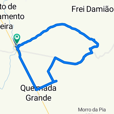 De Rua Djenal Tavares de Queiroz 112 a Rua José Francisco 184
