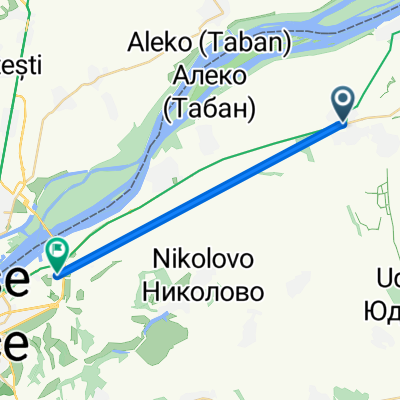 Route from bulevard Balgaria, Slivo pole