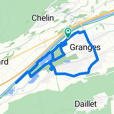 Route du Foulon 24, Granges VS nach Route du Foulon 20–26, Granges VS