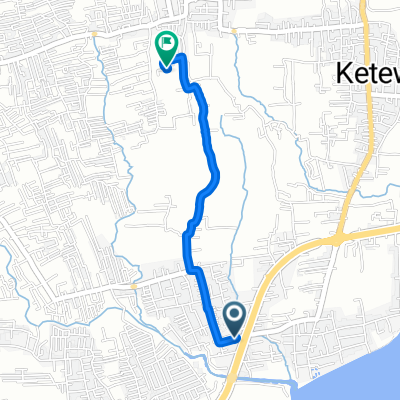 Jalan Palguna, Kecamatan Sukawati to Gang Garuda, Kecamatan Sukawati