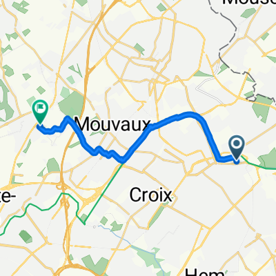 De 28 Rue Kellermann, Roubaix à 5 Rue Raoul Follereau, Bondues