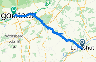 Route in der Bikemap App öffnen