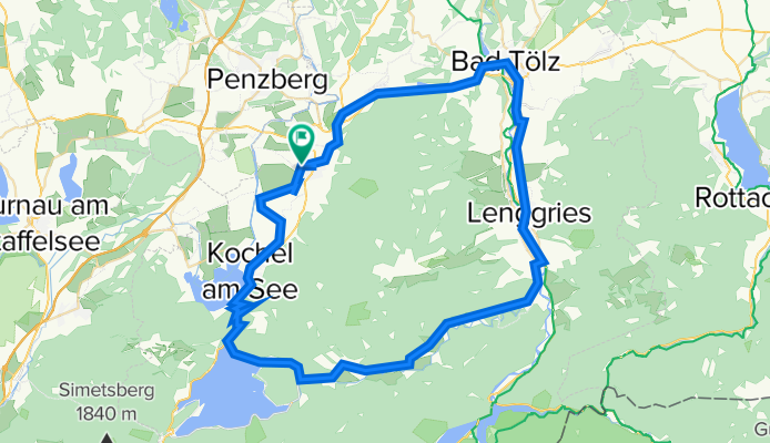 Benediktbeuern - Sachenbach - Bad Tölz - Benediktbeuern