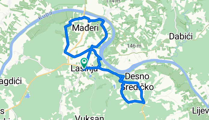 #48 &amp; 50 Lasinja - kupalište - Desno Sredičko - Lasinja