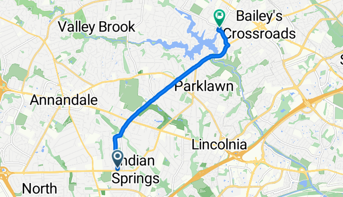 5112 Montgomery St, Annandale to 3463–3499 Glen Carlyn Dr, Falls Church