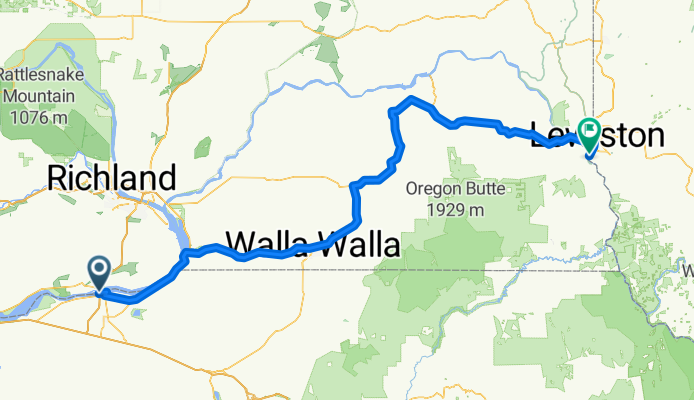 Umatilla OR to Lewiston ID