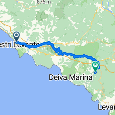 Piazzale della Stazione 4, Sestri Levante nach Località Prae 1, Framura