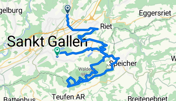 Freitagstour mit Steilen Ansteigungnen 1Std