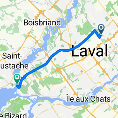 De 1855 Rue André, Laval à 4 Crois du Grand-Moulin, Deux-Montagnes