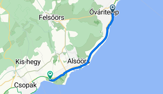 Véghely Dezső utca 22, Balatonalmádi to Vörösparti sor 13, Paloznak