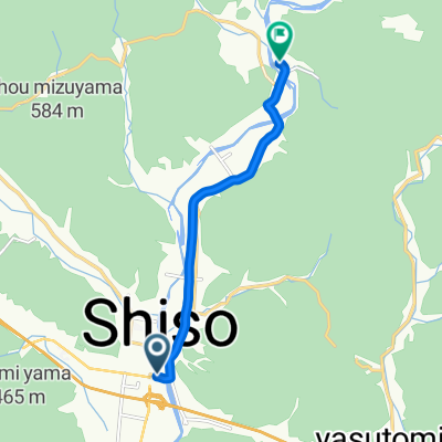 県道537号, Shiso-Shi to 247, Yamasakichosugigase, Shiso-Shi