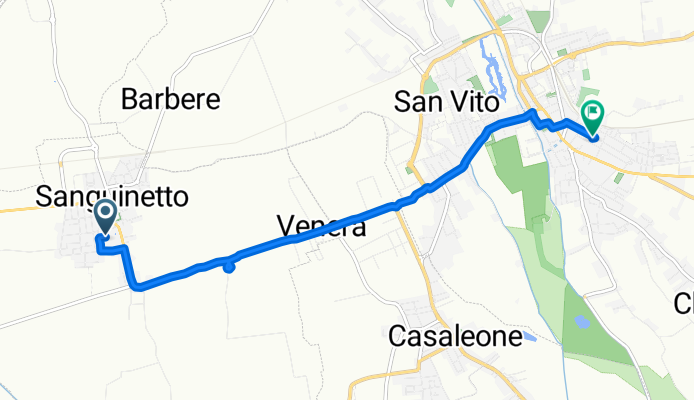 Da Via Luigi Zaffani 27, Sanguinetto a Viale Ungheria 24, Cerea
