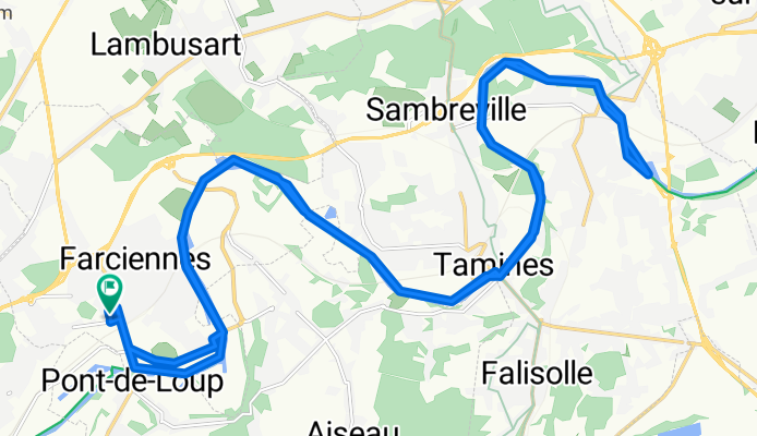 De Rue Paul Pastur 28, Farciennes à Rue Paul Pastur 17, Farciennes