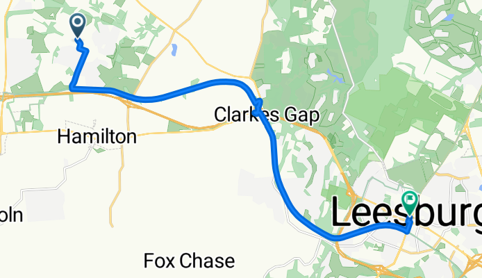 16501–16623 Swanbourne Dr, Hamilton to 9 W Market St, Leesburg