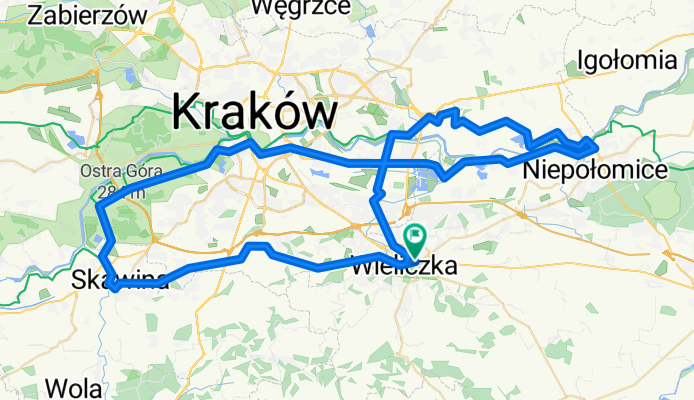 Osiedle Henryka Sienkiewicza 11, Wieliczka do Osiedle Henryka Sienkiewicza 17, Wieliczka