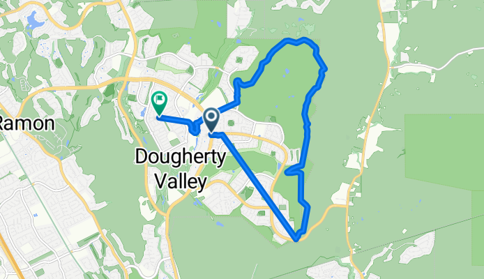 Route from 11401–11435 Windemere Pkwy, San Ramon