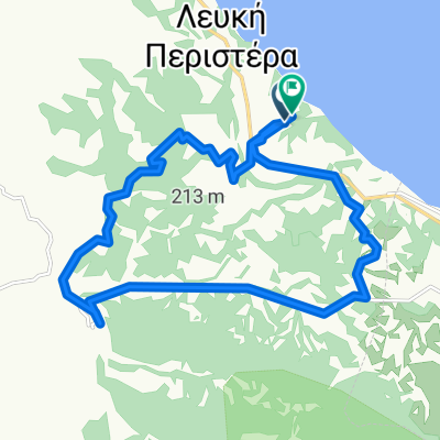 Restful route in Kryopigi