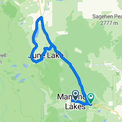 Mammoth Lakes to June Lake loop