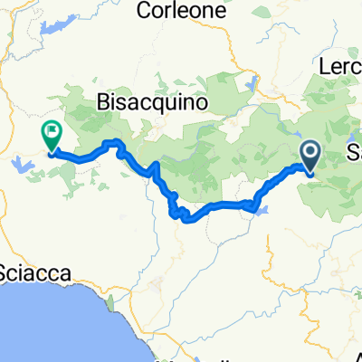 Etape 5 : De Corso Umberto 131, Sambuca di Sicilia à Via Roma 47, Santo Stefano Quisquina