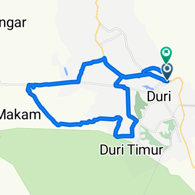 Jalan Jawa 190, Kecamatan Mandau to Gang Perdamaian, Kecamatan Mandau