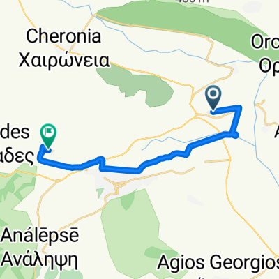Sidirodromikos Stathmos Livadias to Unnamed Road, Viotia