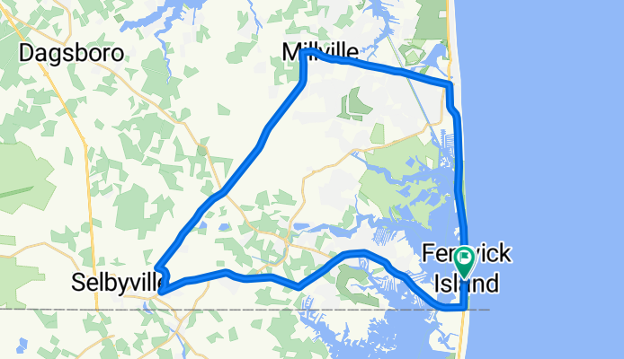 2 E Georgetown St, Fenwick Island to 1300 Coastal Hwy, Fenwick Island