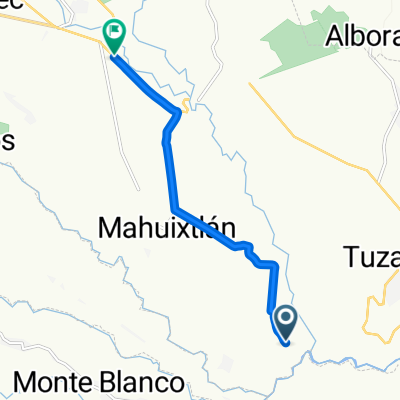Ruta a Carretera Las Trancas-Coatepec, Coatepec