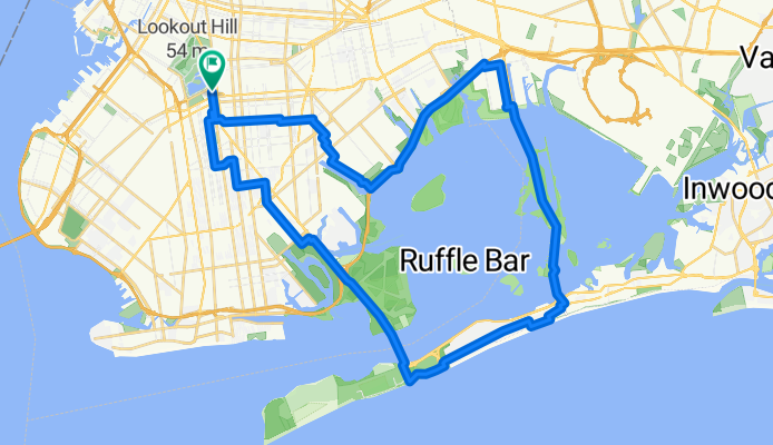 Jamaica Bay loop via Canarsie and Marine Park