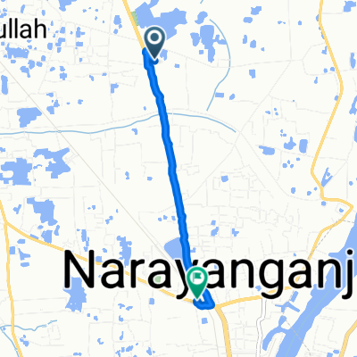 Route from Dhaka - Narayanganj Road, Godenail