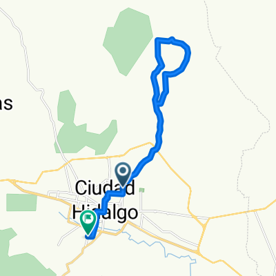 De Calle Niños Héroes 121–131, Ciudad Hidalgo a Calle Josélito Huerta 28, Ciudad Hidalgo