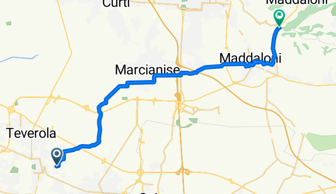 Da Via Virgilio 53, Gricignano di Aversa a SP335 41, Maddaloni